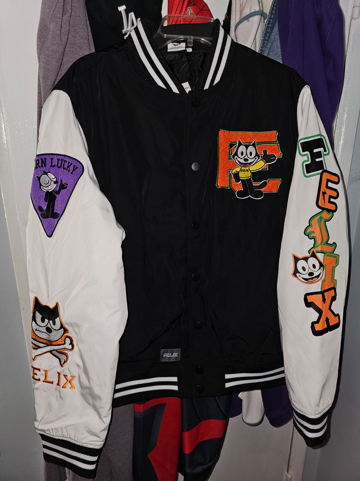 BeautifulTomorrow TV on X Love my new Felix the Cat Varsity Jacket my birthday gift from my love https t 3kWgUUN46x X