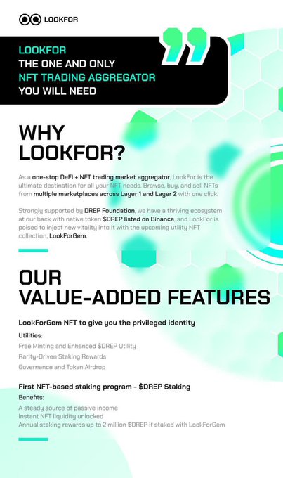 Neilableart's tweet image. Through incremental collaboration, DREP is systematically refining LOOKFOR, crafting a product with a user-friendly UI/UX and precise features tailored for NFT enthusiasts. The following is a brief overview of the outcomes from one of the team's notable partnerships.
