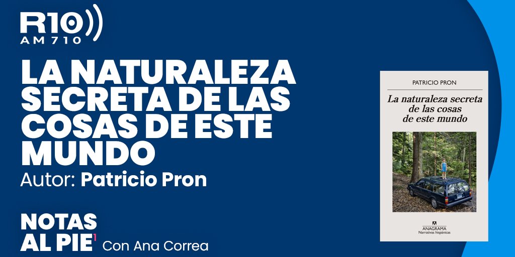 Radio10's tweet photo. 📚  #NotasAlPie • "La naturaleza secreta de las cosas de este mundo" Por: Patricio Pron

🎙 Un #Podcast original de Radio 10 con la conducción de @anaecorrea

🎧 https://t.co/IyoWXGiRLj https://t.co/FQGBMBMMxZ