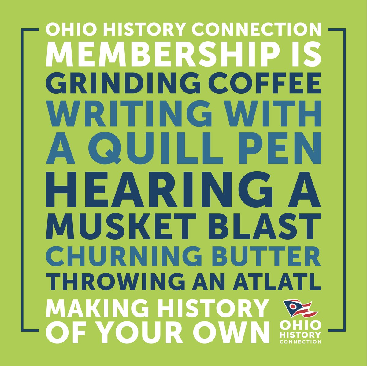 🚨Savings Alert!🚨 Make some history of your own in 2024 with an Ohio History Connection membership! Now through Jan. 1, use discount code NEWYEAR to save 20% on the purchase of any membership level. Visit ohiohistory.org/join to join today! #OhioHistory #MakeHistory