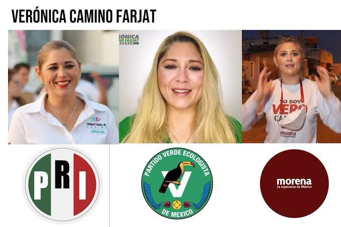 ALERTA DE CHAPULINA HAMBREADA DE FUERO Y PODER. La doñita @veronicacamino cambia de partido, ideología y convicciones más seguido que de calzones. Fíjense que antes de irse a @PartidoMorenaMx estuvo en el Partido Verde, en el PRI y en el PRD. Y no es todo, déjenme les cuento que…