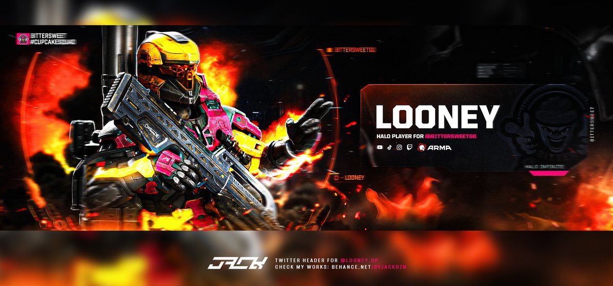 Twitter Header // @Looney_DP 
All support &amp; feedback is appreciated!  

Check out my work:  Behance.net/ByJackDzn