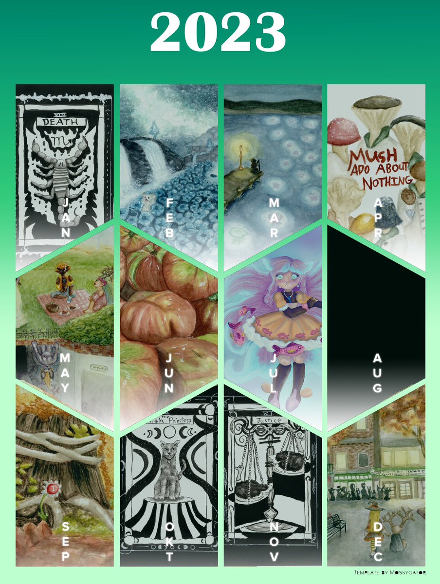 Another year of paintings in the books! I’m honestly not sure which month has my favorite piece for 2023.