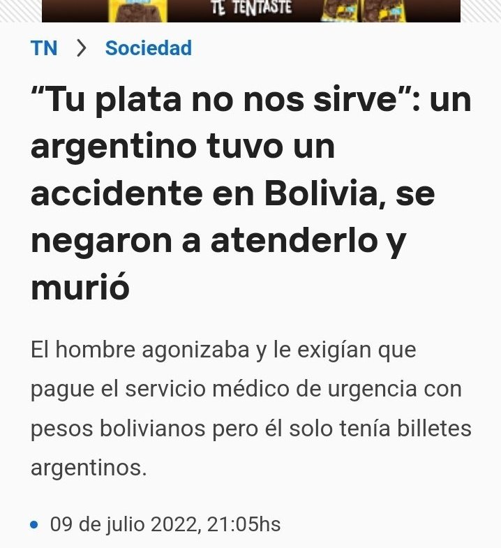 "Milei ya no le va a dar cosas gratis a los extranjeros, es un cipayo, la patria grande está en peligro 😭😭"

La patria grande :