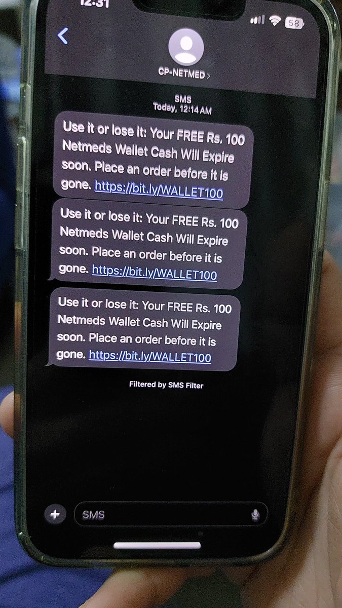 FrustatedIndi15's tweet photo. @NetMeds stop begging and spamming https://t.co/19SgPWJGTB