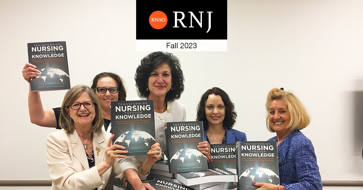 Dr. Vanessa Burkoski (1961-2023) was a fierce advocate for evidence-based practice and nursing. Learn about her legacy in the BPSO anniversary issue of #RNJ: RNJ.RNAO.ca/feature/lastin… @DorisGrinspun @ClaudetteHollow @LhamoDolkar2023