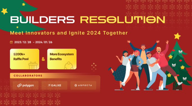 i_one_lan's tweet photo. The #BuildersResolution a New Year Aspiration campaign is now live with the support of #Aspecta, #Galxe and #Polygon.
Claim exclusive Builder/Backer NFTs to kickstart the new year together.
Exciting rewards worth over $200k are waiting for you!
https://t.co/is2hwJJJMB
#Galxe https://t.co/iPVsx3MfhV