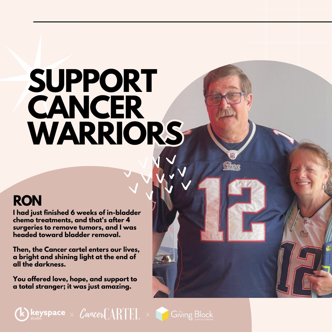 Your donation can change lives! 

Support @CancerCartel to extend hope to cancer warriors like Ron. 

Donate crypto, stock, or DAF now. Together, let's conquer the cost of cancer! 💪 #DonateCrypto #GivingSeason cancercartel.org/donatecryptocu…