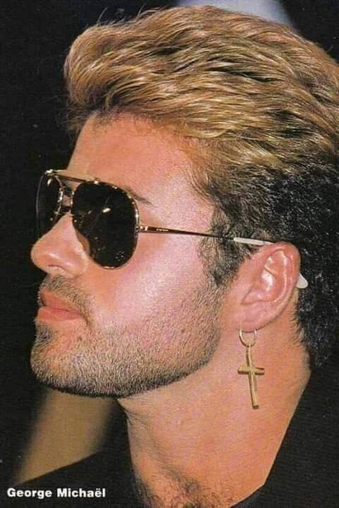 George Michael at the Faith Tour European Press Conference in Rotterdam, 1988.