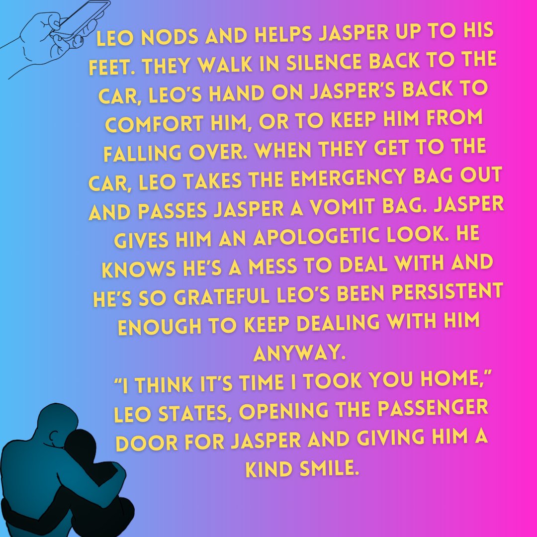 Leo goes above and beyond as Jasper's PA in book 4. 🤵‍♂️