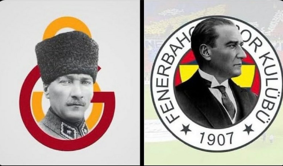Fenerbahçe ve Galatasaray; 'Atatürk yoksa Türkiye yok, biz de yokuz' dedi. Renkler farklı olsa da; Kanımız Türk 🇹🇷 #Fenerbahce #Galatasaray #ATAM #Ataturk