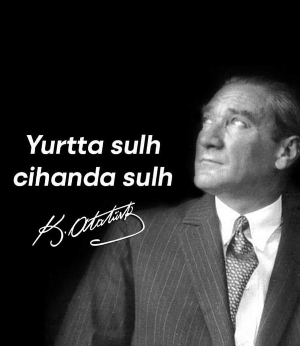 sukrugedik's tweet photo. Peace at home, peace in the world.
                               ATATÜRK
#AtatürkKırmızıÇizgimizdir https://t.co/Mwni1nPzpY