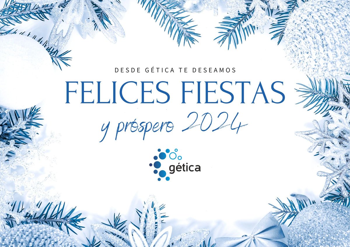 Desde GÉTICA os deseamos un próspero 2024!