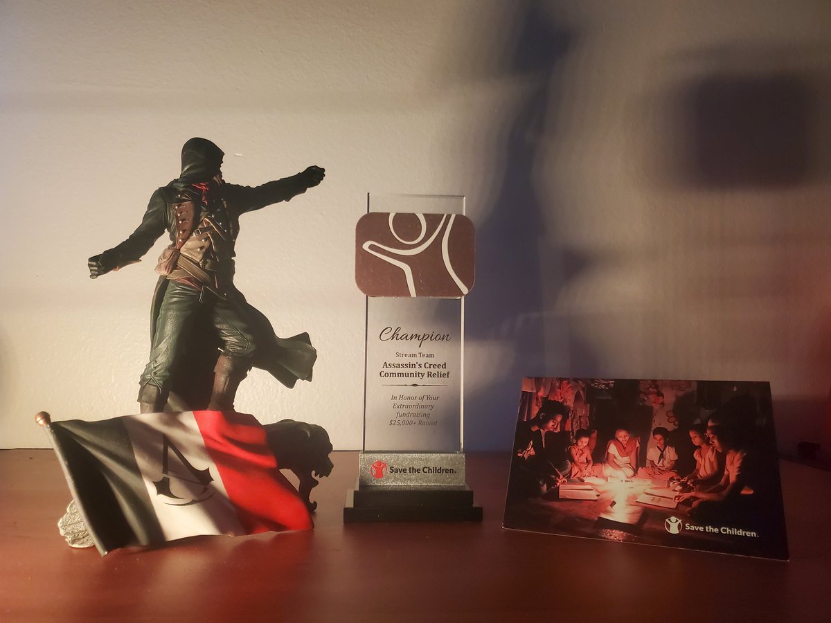 ac_landmarks's tweet photo. To the #AssassinsCreed Community:

Thank you for your support in 2023 for the #ACCommunityRelief Fundraiser!

We now have a Champion Trophy from @SavetheChildren for our efforts!

Special thanks to @BeaLifeForce , @assassinscreed , & all the collaborators who made this a reality!🙏🏼⚔️❤️