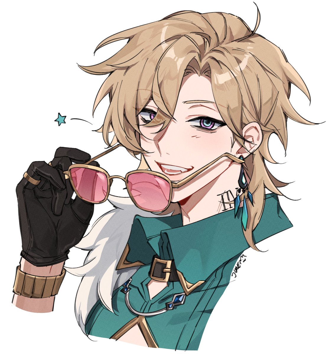 majunjuu's tweet photo. aventurine 💚 https://t.co/wweKD5ivmU