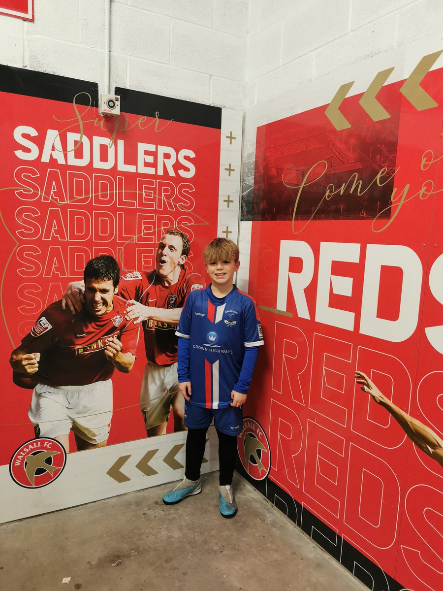 Representing <a href="/ChasetownFC1954/">Chasetown FC</a> at a match day experience at <a href="/WFCOfficial/">Walsall FC</a> ⚽💙⚽
#grassrootsfootball