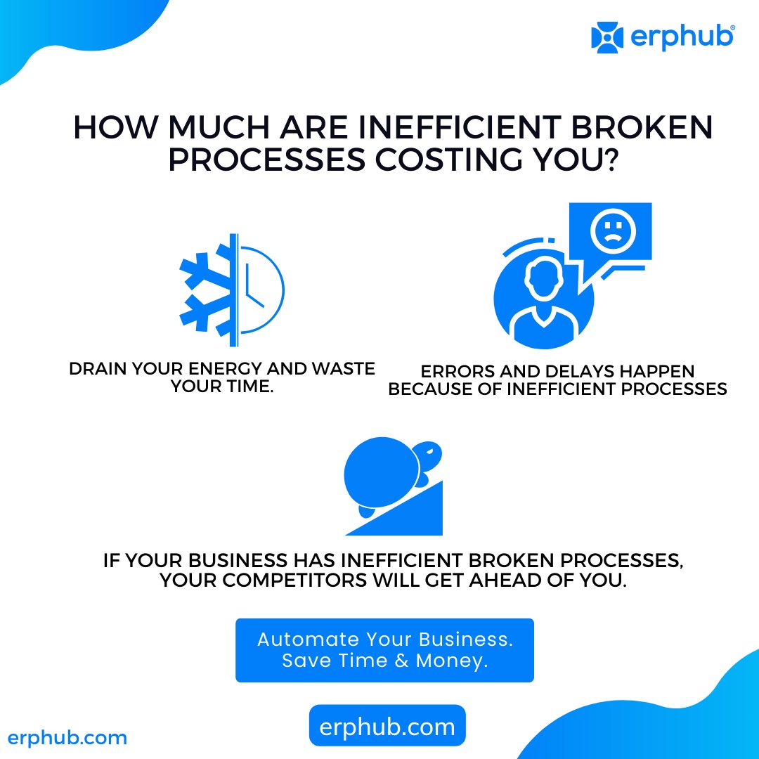 erphubcle's tweet photo. Stop the drain on your resources! Discover the true cost of inefficient, broken processes and let Erphub, your Zoho Partner,

Save time and Money! 💰💡

Schedule a Free Consultation Today : https://t.co/OphDBtGOpP

#Erphub #BusinessAutomation #EfficiencyMatters https://t.co/HoZZEmideI