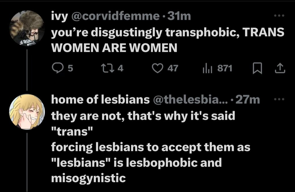 guys, please unfollow and block @/thelesbianshome ! they’re a transphobic weirdo