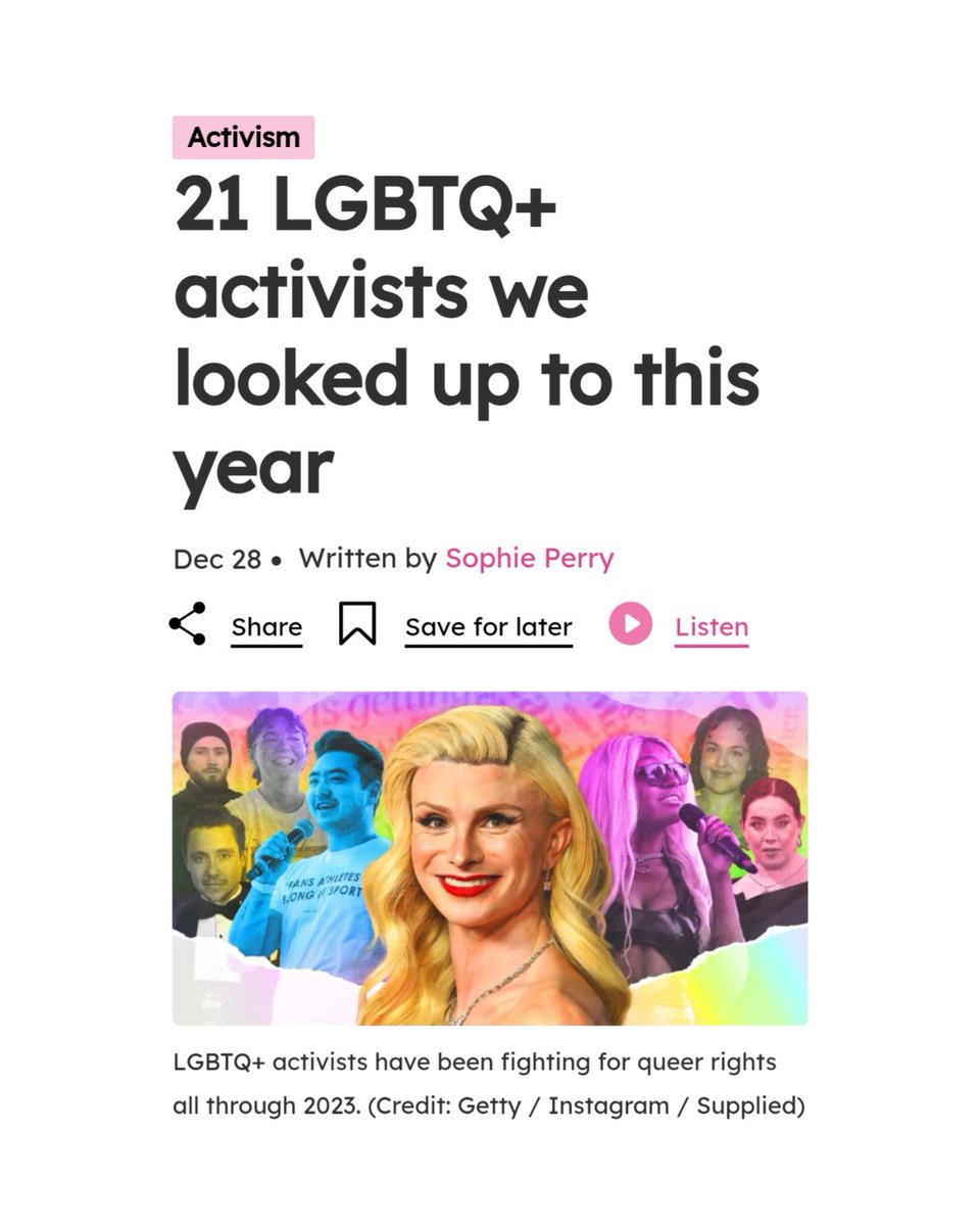 What a lovely way to close the year! Thanks @PinkNews for including me on this list, alongside such a great line-up, and recognising my work with @stonewalluk on the UK's first asexual discrimination report! 💜 thepinknews.com/2023/12/28/lgb… #ThisIsWhatAsexualLooksLike