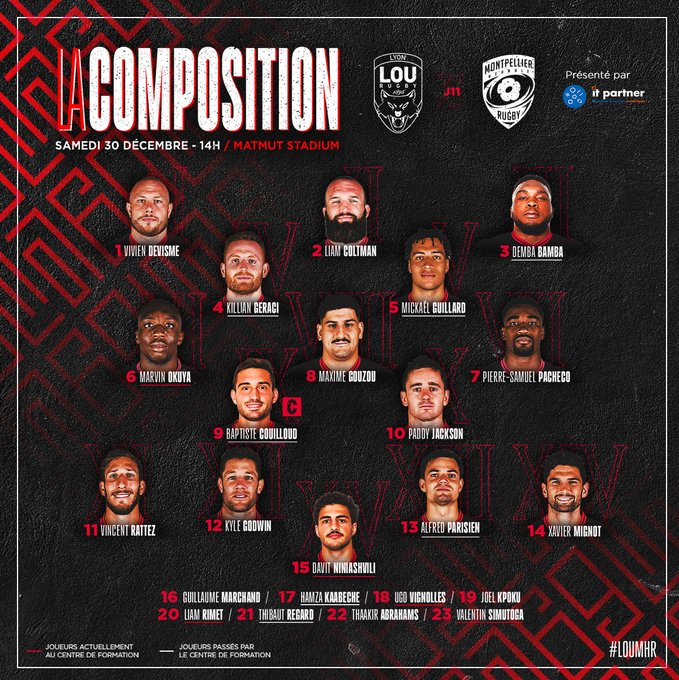 DanslameleeXV's tweet photo. Tout savoir sur le match entre Lyon et Montpellier dans le cadre de la 11ème journée de #Top14 !

LOU Rugby (12e) 🆚 Montpellier (14e)
📅 Samedi 30 décembre à 14h
🏟️ Matmut Stadium Gerland
📺 Canal+

#Rugby #Top14 #LOUMHR #LOU #Lyon #MHR #Montpellier https://t.co/aEKkYWfY84
