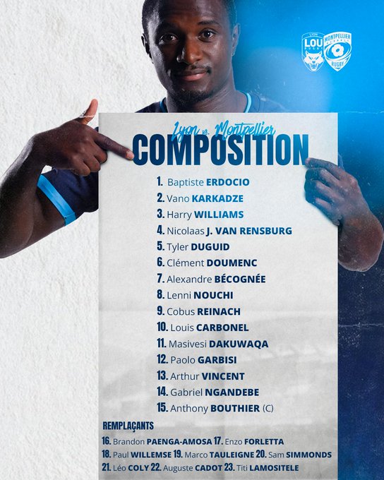 DanslameleeXV's tweet photo. Tout savoir sur le match entre Lyon et Montpellier dans le cadre de la 11ème journée de #Top14 !

LOU Rugby (12e) 🆚 Montpellier (14e)
📅 Samedi 30 décembre à 14h
🏟️ Matmut Stadium Gerland
📺 Canal+

#Rugby #Top14 #LOUMHR #LOU #Lyon #MHR #Montpellier https://t.co/aEKkYWfY84