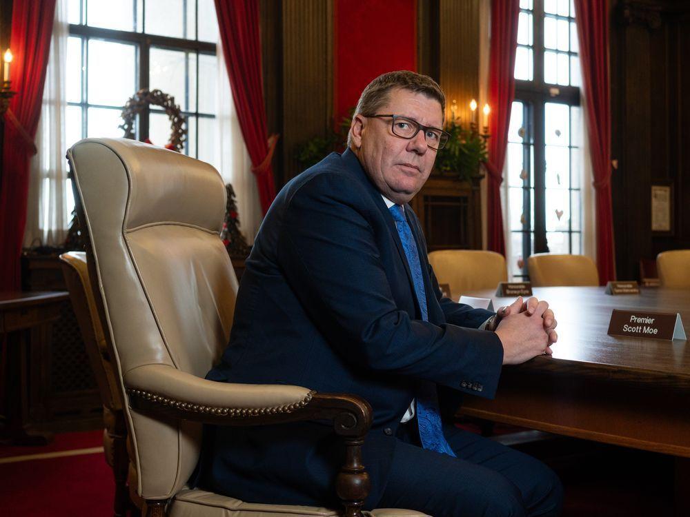 leaderpost's tweet photo. 'Unfortunate' for Sask. to break federal emissions law: Premier Moe — Saskatchewan Premier Scott Moe once said a fundamental pillar of Canadian democracy is the rule of law. His province is now prepared to break it.

#skpoli  #sask  https://t.co/CNvb9CoQeP https://t.co/LrvfiWn6Sg