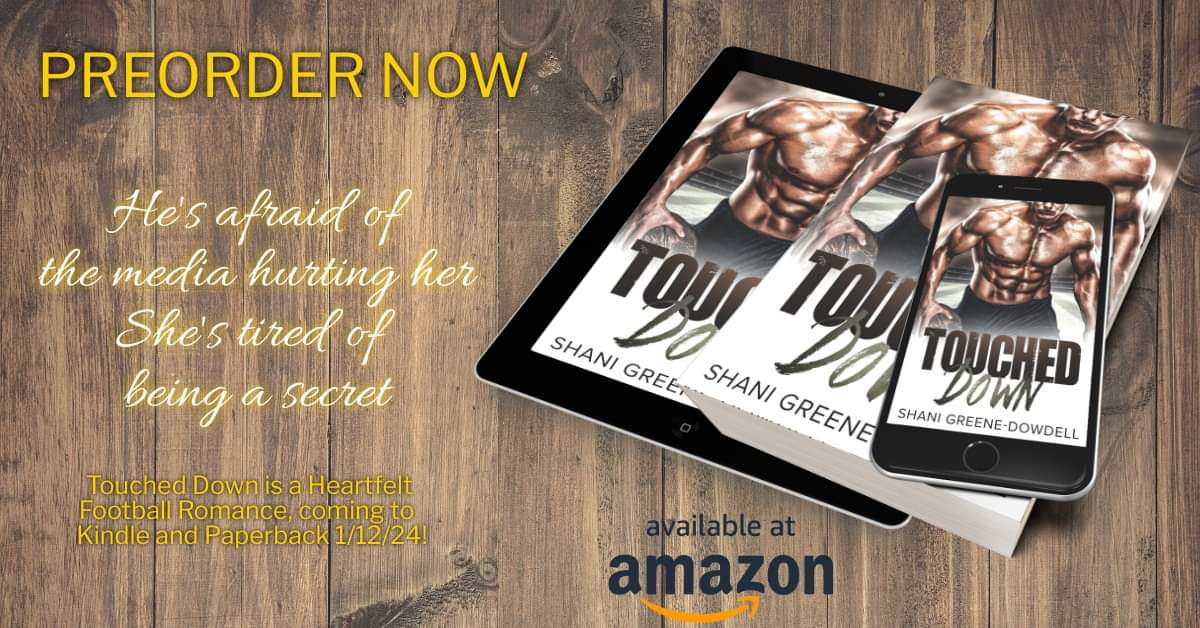 MarthaSRuff1997's tweet photo. Touched Down is a sports romance that releases on Kindle and Paperback on 01/12/2024! 
🏈Kindle Preorder: https://t.co/UV6giMzixn
🏈Read the full story Now on Vella: https://t.co/JcF1edTcp0 https://t.co/fGuhqKyHyN