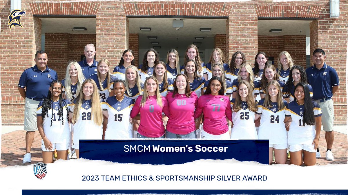 smcseahawks's tweet photo. WSC | St. Mary’s College Women's Soccer Earns Team Ethics and Sportsmanship Silver Award
https://t.co/S6ZHwLeVG3

#d3soc #goseahawks #seahawkproud #smarthawks https://t.co/xuIDzDVlJW