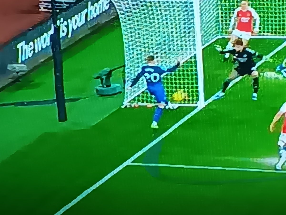 So no evidence that the ball was out of play? - ok, obviously Prime cameras and VT director doesn't have access to all the angles nor can VAR run back the video and pause it! Maybe if all that fails, why not just pause it on your TV &amp; take a snapshot on your phone?
#BallOverLine