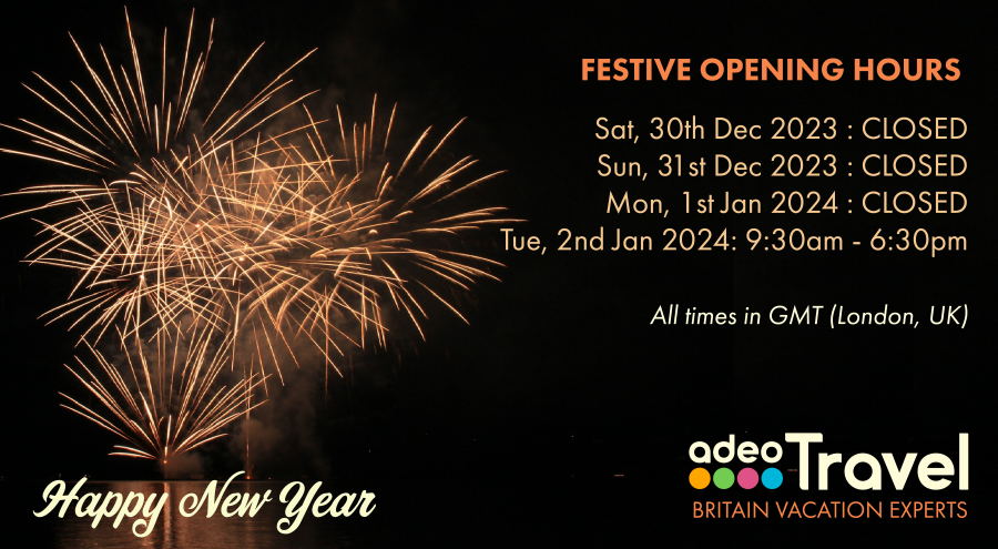 Wishing all of our guests past, present and future a very Happy New Year from the adeo Travel team!

#BritainTravel2024