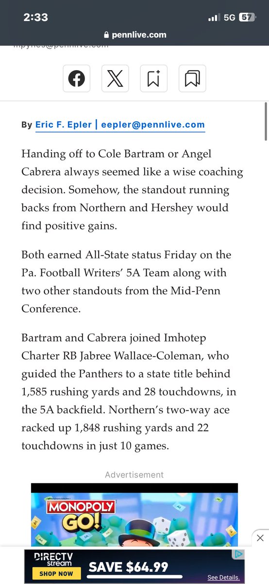 AngelCabrera32_'s tweet photo. Blessed to be apart of the All State Team! https://t.co/1UWJOur6WZ