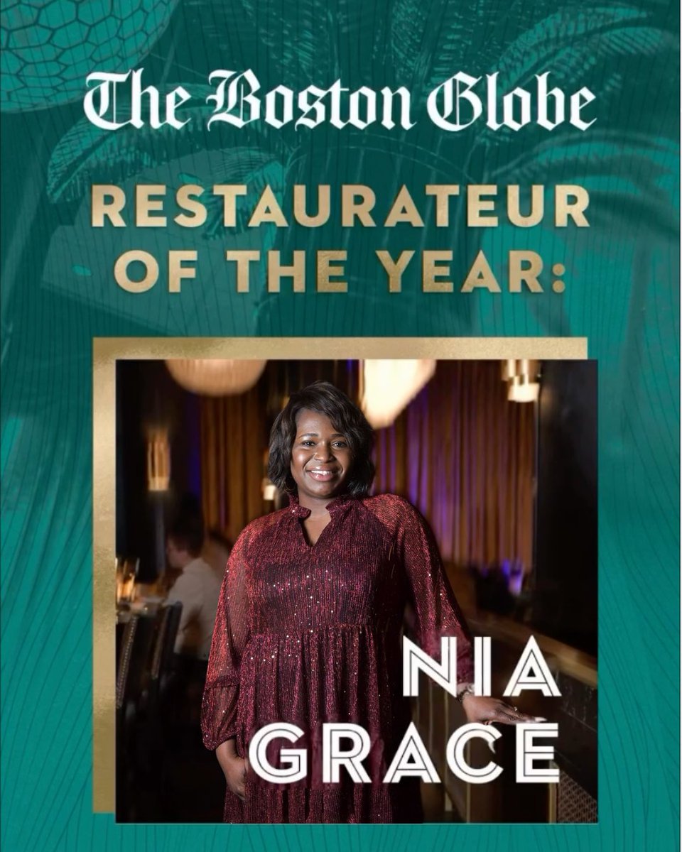 easternbank's tweet photo. Congrats to our customer, Nia Grace on being named @BostonGlobe Restaurateur of the year. Eastern Bank is honored to work with Nia to help bring GOOD to our Community. Can’t wait to see all the exciting things you will do in the coming year! #JoinUsForGOOD https://t.co/7mACTQVXtI https://t.co/zjjgnZxixP