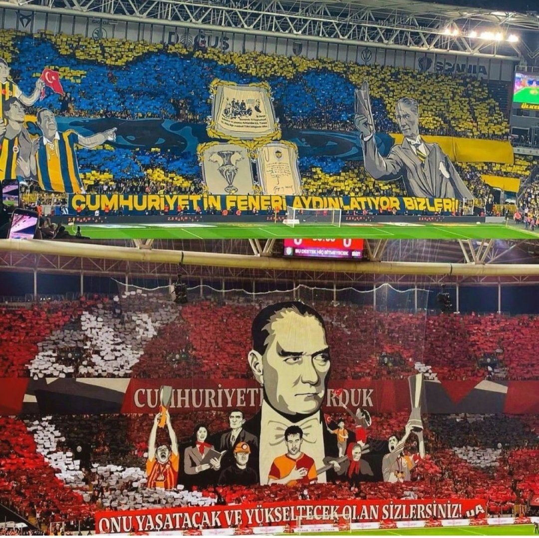 Mustafa Kemal ATATÜRK &amp; Türkiye Cumhuriyeti ilelebet.. 🇹🇷🇹🇷🇹🇷🇹🇷
#Mustafakemalatatürk
#GSFB 
#GSvsFB 
#Galatasaray 
#Fenerbahçe