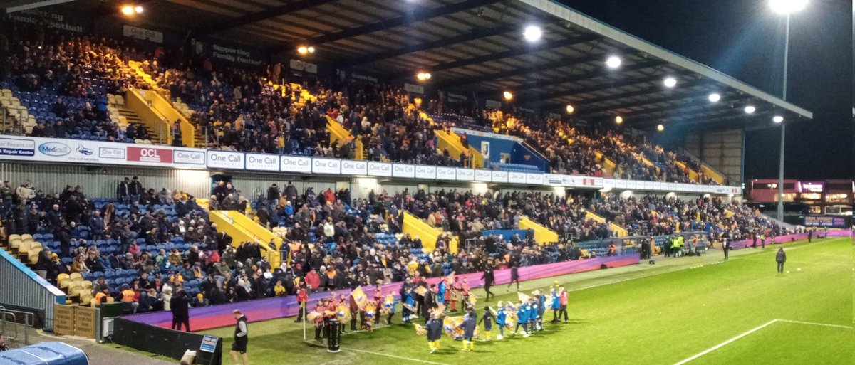 vinnynolan's tweet photo. Game 81
Friday 29th December 2023
Tonight I'm back on ST duty at #FieldMill home of #TheStags @mansfieldtownfc for their #EFL2 fixture v #TheRovers @drfc_official #GroundHopping #yellows #COYS @NottsDerbyFBall #OnTheHop https://t.co/adg1q09KwY