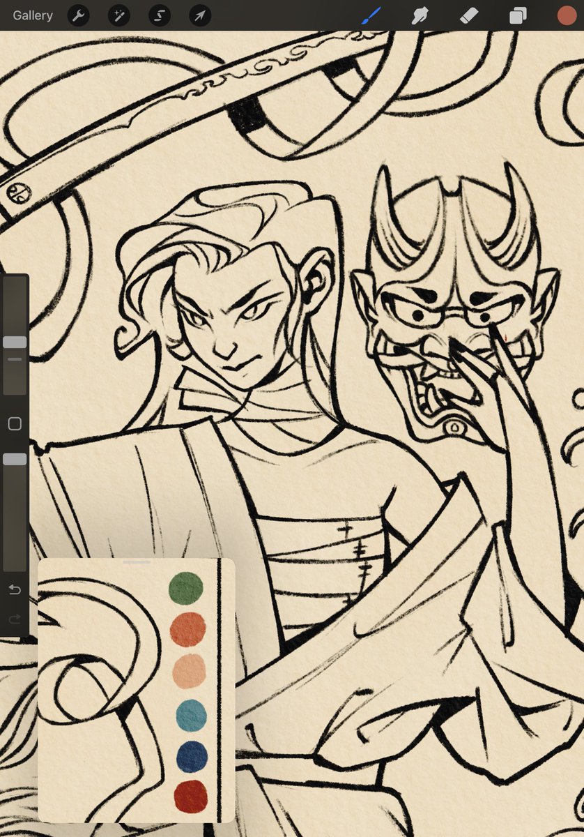 rodistic's tweet photo. Omg guess who #wip #illustration #samurai https://t.co/ZffEVtKGWP