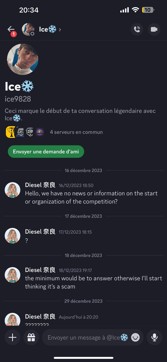 ⚠️[SCAM]

Fake Cup competition is a scam. Since the payment, no response. The server is empty and the messages are erased.

➡️ <a href="/Fake_Taxyy/">Fake Taxy™</a>