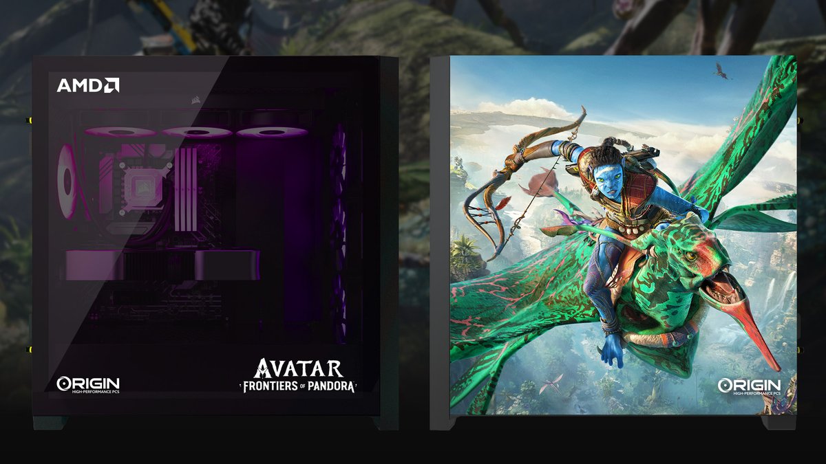 ORIGINPC's tweet photo. Don't forget to enter to win this amazing @AvatarFrontiers Custom PC giveaway in collaboration with @AMDGaming, @AMD! Second place prize is a Limited Edition Avatar: Frontiers of Pandora AMD Ryzen™ 7 7800X3D and Radeon™ RX 7900 XTX 💥 

Enter here: https://t.co/vxnaW2LNqP https://t.co/zzlvxn5kUM