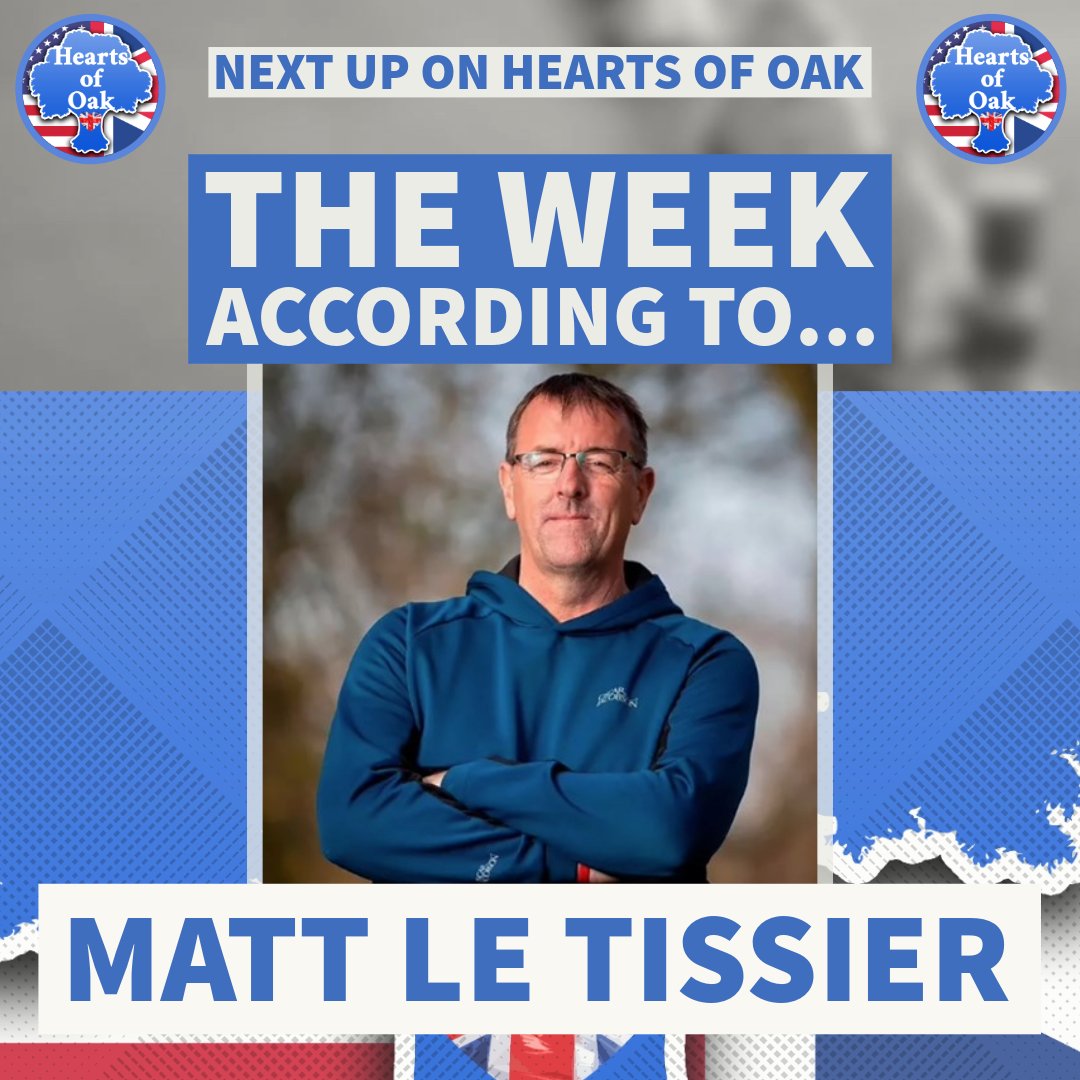 HeartsofOakUK's tweet photo. SATURDAY FROM 8PM 🕗
(🇺🇸pst12pm/est3pm)  

The Week According To . . . Matt Le Tissier  @mattletiss7

Streaming here on X, WAR ROOM & all our VIDEO PLATFORMS 

#MattLeTissier #News #Opinion #NotSoRare #BernieSanders #ClotShot #Illness #Christians #Jihadis #Nigeria #BibbyStockholm #Sunni #Shia #Muslims #Violence