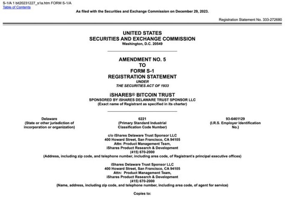 💥BREAKING: BlackRock just refiled their Spot #Bitcoin ETF (for the final time)