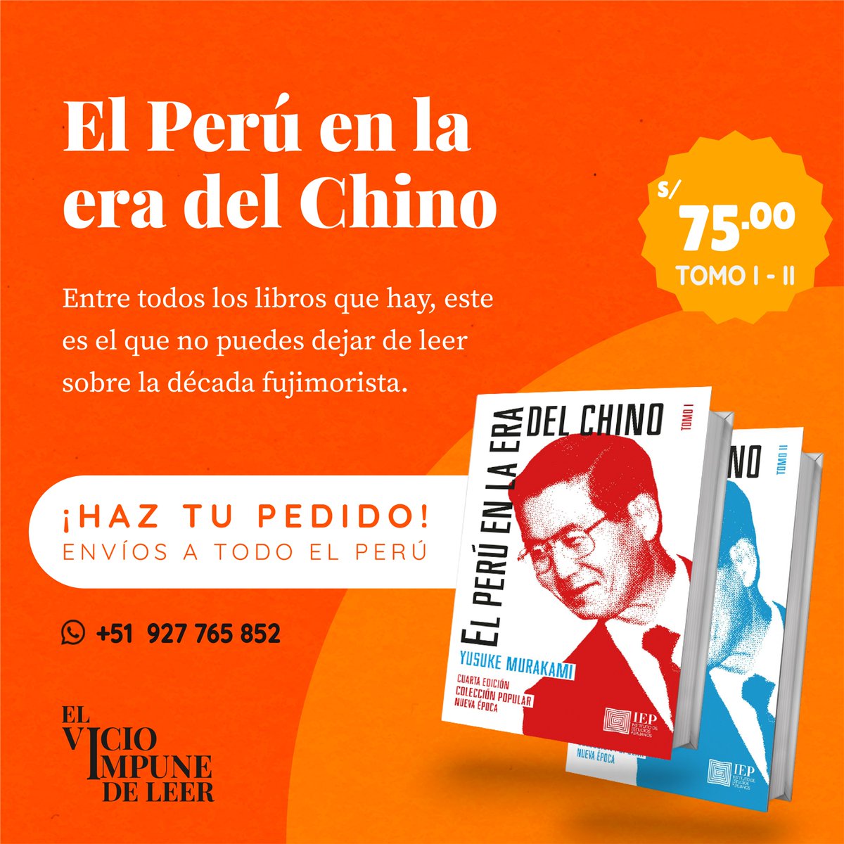 libvicioimpune's tweet photo. «Definido por Martín Tanaka como la referencia más importante para entender el #fujimorismo, El Perú en la era del #Chino presenta un recorrido analítico e interpretativo por una década que transformó la política, la economía y la sociedad peruanas». Precio: S/75 📞+51 927765852 https://t.co/UpDBVGOwd8