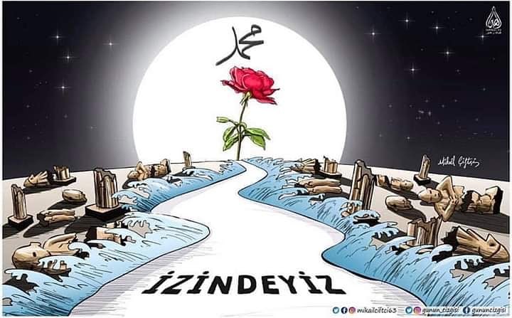 Ya Muhammed s.a.v.s  sadece senin izindeyiz ❤️