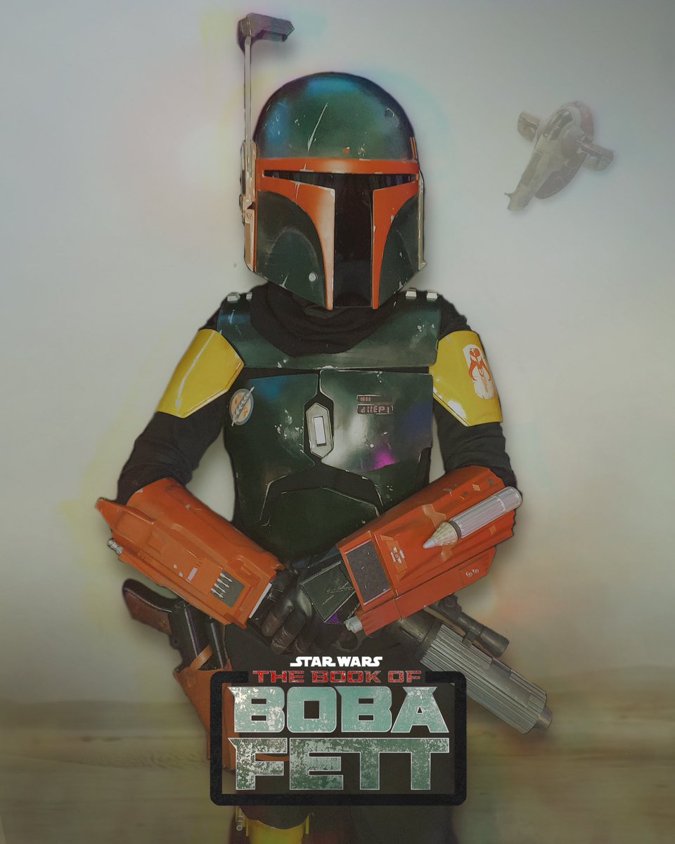 _sailorblossom's tweet photo. Happy #FettFriday and two year anniversary of The Book of Boba Fett!
No better day to debut my full TBOBF armour look (well it’s 90% done)!
#bobafett #tbobf #cosplay #starwars https://t.co/3cK2y8RfDE