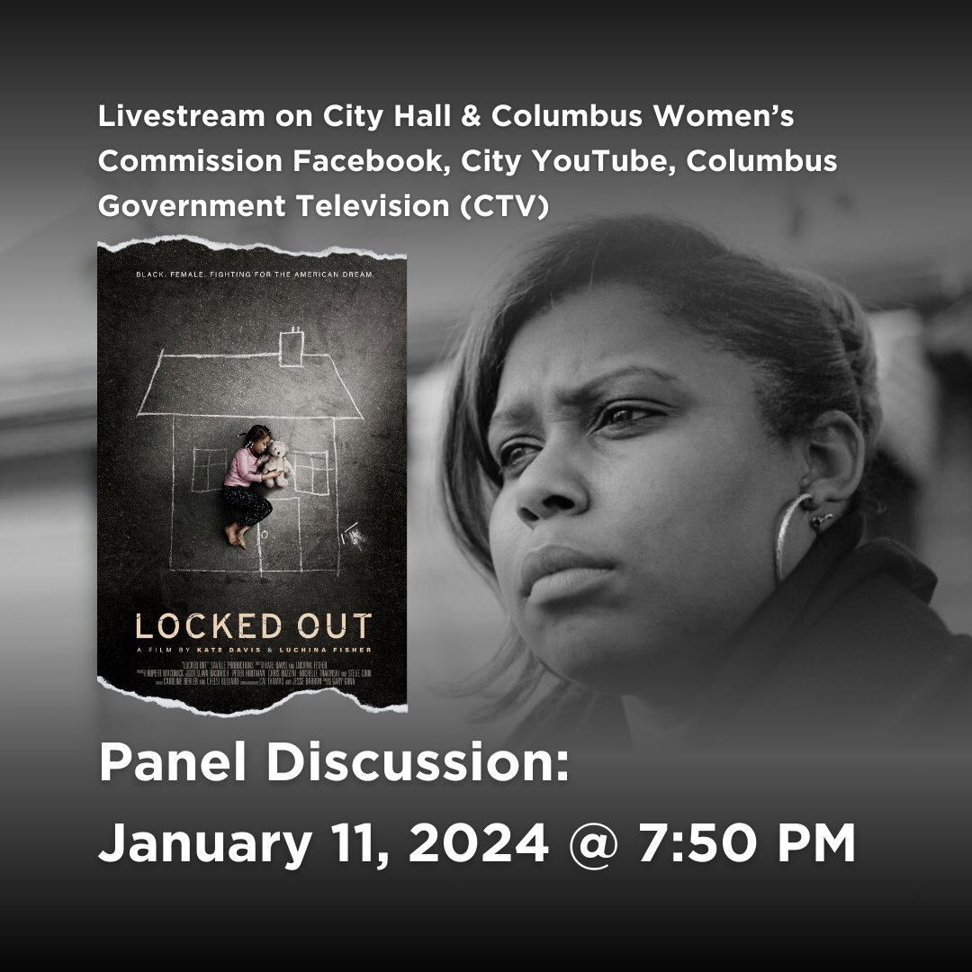 📷 On Jan 11 for "Locked Out," a profound documentary that examines the intersection of poverty, inequality, and housing. We will also be discussing our city's efforts to reduce inequities and the intersectionality of eviction disparities.  Join us! tinyurl.com/b7a59k2p