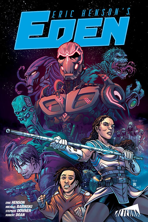 ArtsyKenB's tweet photo. Yooooo this book is sick! Glad I scooped it no spoilers but think LOTR meets Outlaw Star/Mad Max and that's about the size of it. Great art, great world building, some outstanding hooks/surprise twists gotta love it scoop the trade on sale or the digital issues for 99 cents each https://t.co/MS7eX9O166