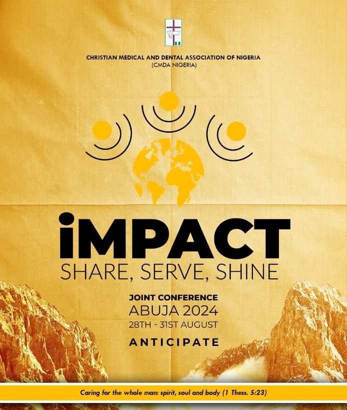 cmdanigeria's tweet photo. Here's the most important thing to add to your New Year resolution list for 2024!

"I WILL ATTEND 6JC NEXT YEAR"!

Keep these details in mind, so your resolution becomes a reality!

Theme: IMPACT - Share, Serve, Shine

Date: 28th -31st August 2024

#6thJC
#IMPACT https://t.co/zUDBRdVSxg