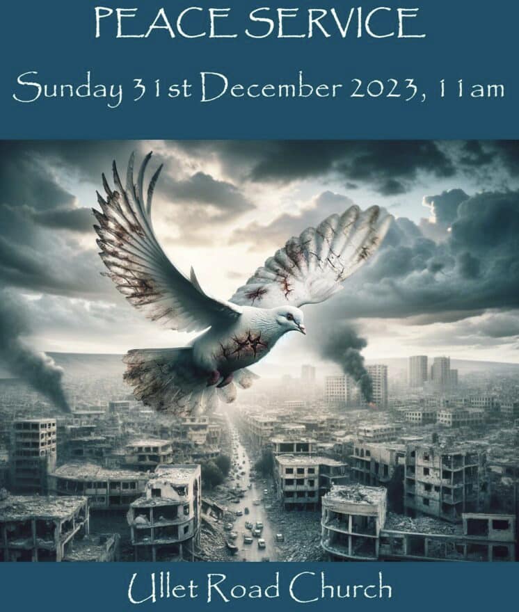 Peace Service at <a href="/UlletRoadChurch/">Ullet Road Church</a> 🕊️
Raising money for Al Awda Health and Community Association. 🤍
This event has FREE ENTRY, no tickets required. 💫
All are welcome 🙏
