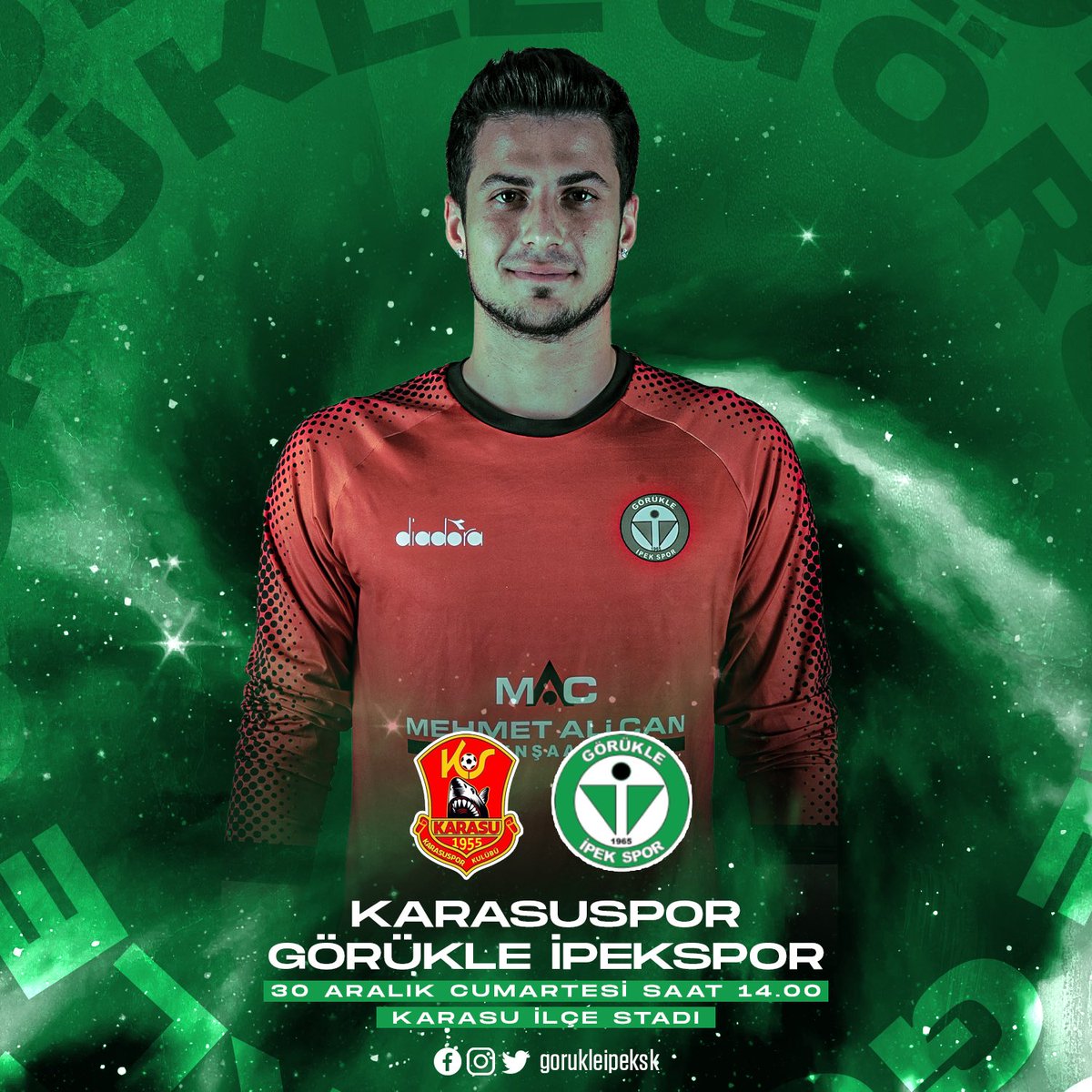 gorukleipeksk's tweet photo. Görükle’nin maçı var!

📍Karasu İlçe Stadı
🆚 Karasuspor
🕕 14:00
📅 30 Aralık Cumartesi https://t.co/u0ARErWcqx