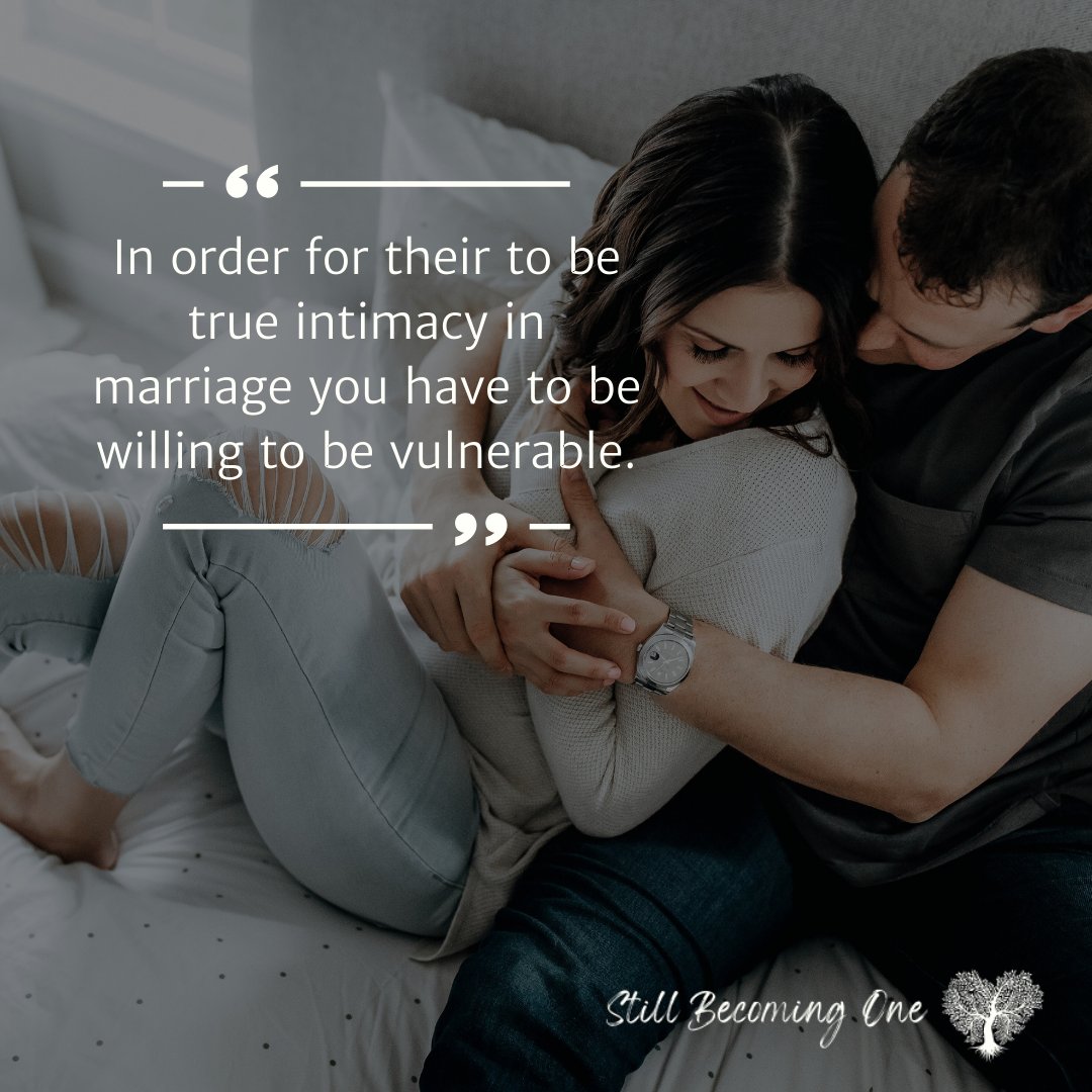 1FleshMarriage's tweet photo. How vulnerable are you willing to be with your spouse?

#stillbecomingone #onefleshmarriage #marriagerocks #dateyourspouse #marriageisfun #alwayspreferyourspouse #relationshipcoaching #traumainformed https://t.co/4YoZVp2mvX