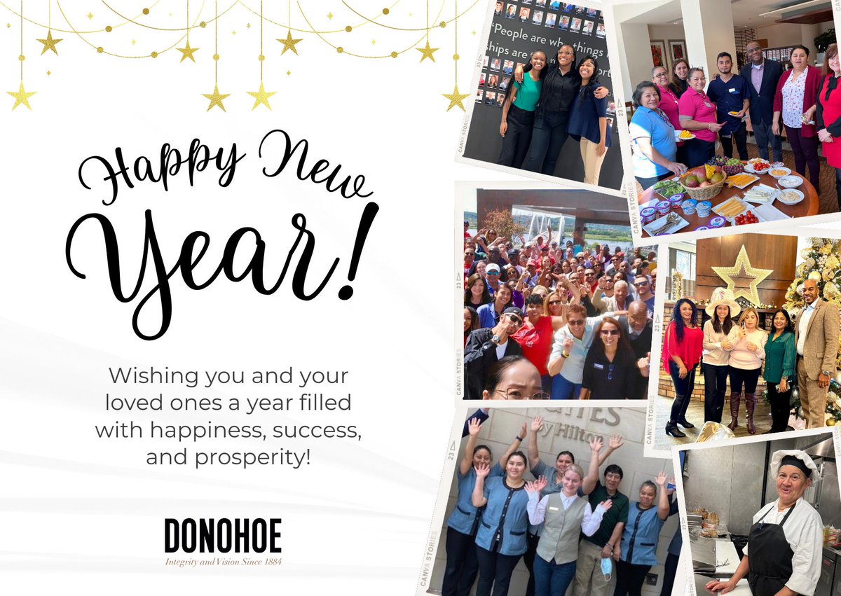 Sending a Happy New Year from Team Donohoe Hospitality!