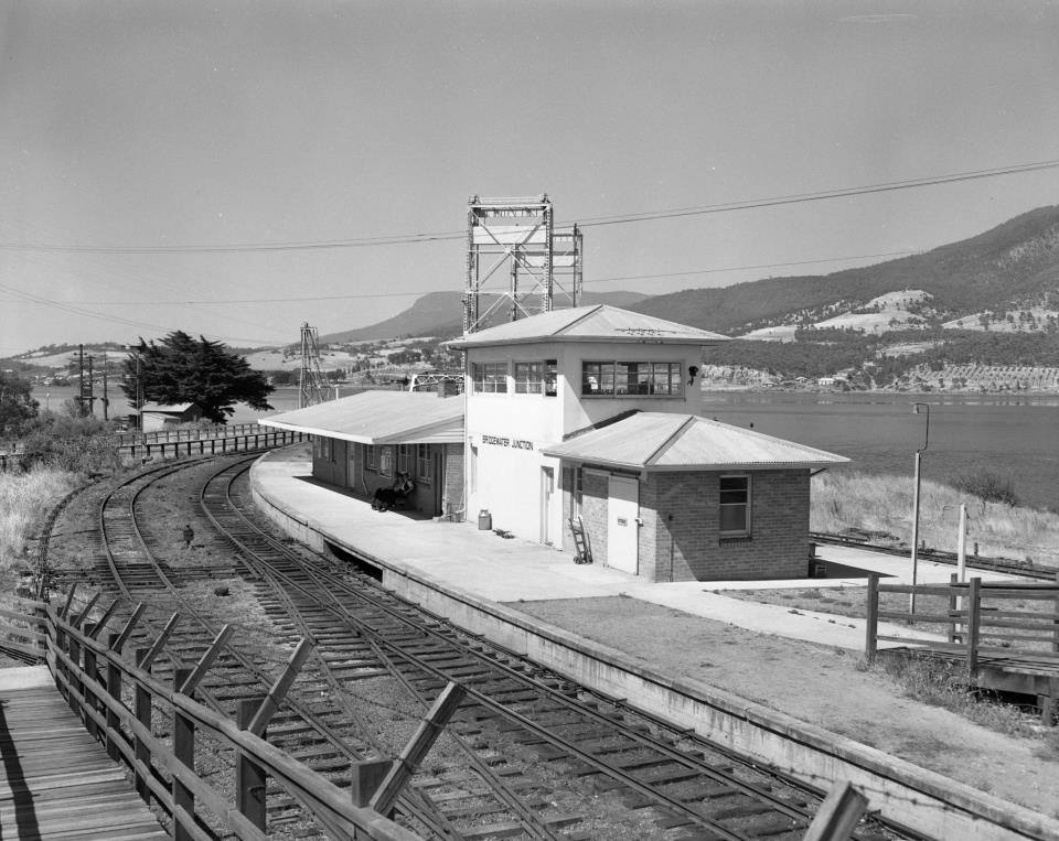 angusthornett's tweet photo. Bridgewater Train Station, Hobart, Tasmania - c1963 https://t.co/5DpnSfuP35